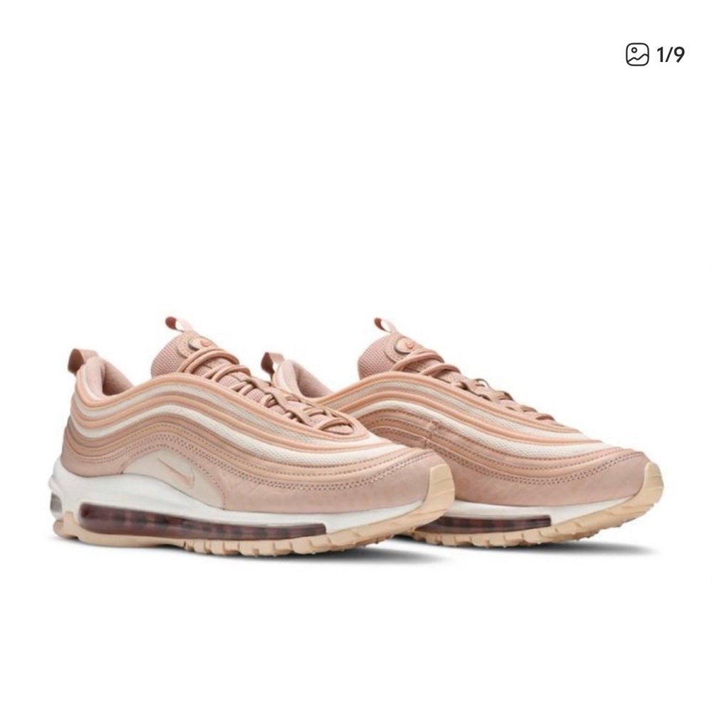 NIKE women’s Air Max 97 OG distressed metallic rose gold size 7